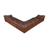Sutton Brown 6-Piece Modular Leather Power Reclining Sectional 9790BRW from Homelegance - Luna Furniture