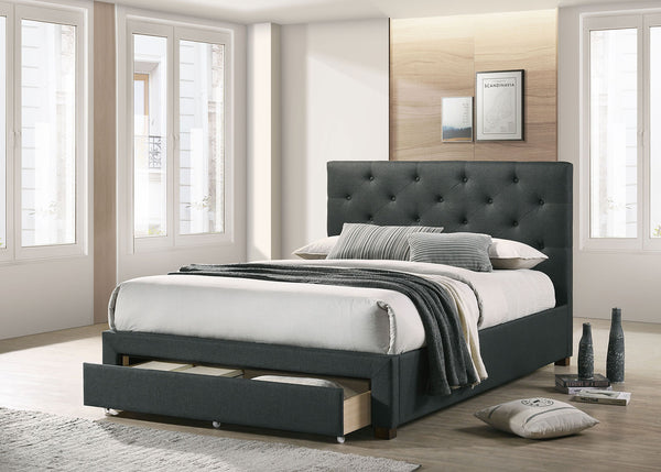 Sybella Dark Gray Queen Bed