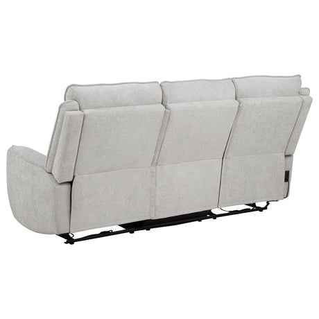 Sylmar Dove Gray 2-Piece Chenille Power Reclining Living Room Set from Coaster - Luna Furniture