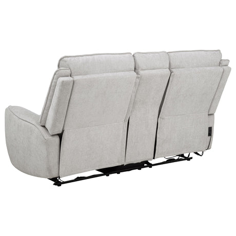 Sylmar Dove Gray 2-Piece Chenille Power Reclining Living Room Set from Coaster - Luna Furniture