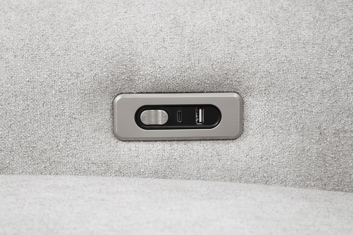 Sylmar Dove Gray 3-Piece Chenille Power Reclining Living Room Set from Coaster - Luna Furniture