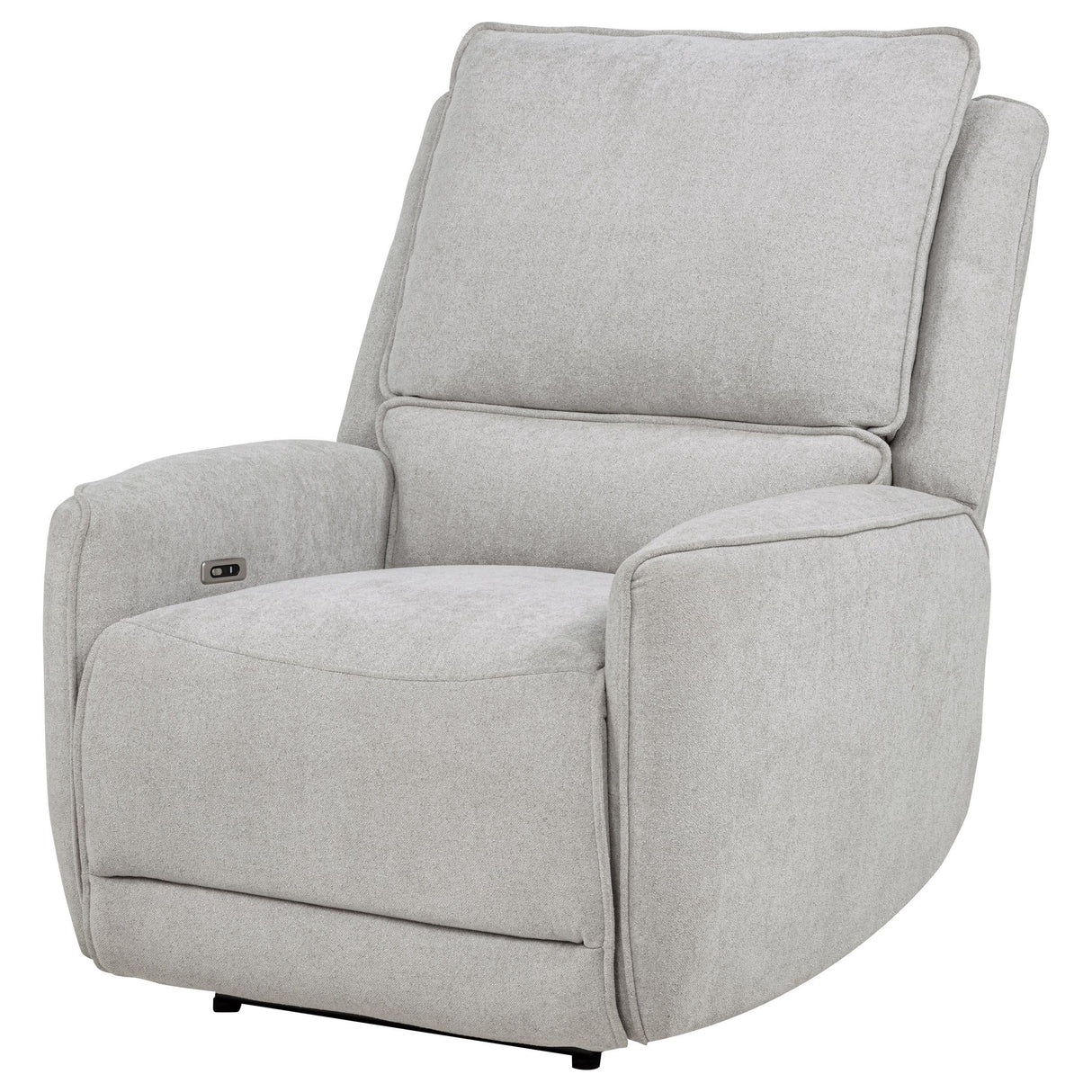 Sylmar Dove Gray Chenille Upholstered Power Recliner from Coaster - Luna Furniture