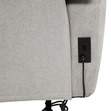 Sylmar Dove Gray Chenille Upholstered Power Reclining Sofa from Coaster - Luna Furniture