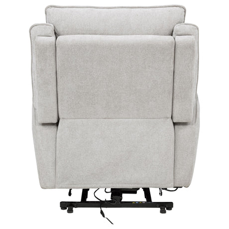 Sylmar Gray Chenille Upholstered Dual Power Lift Recliner from Coaster - Luna Furniture
