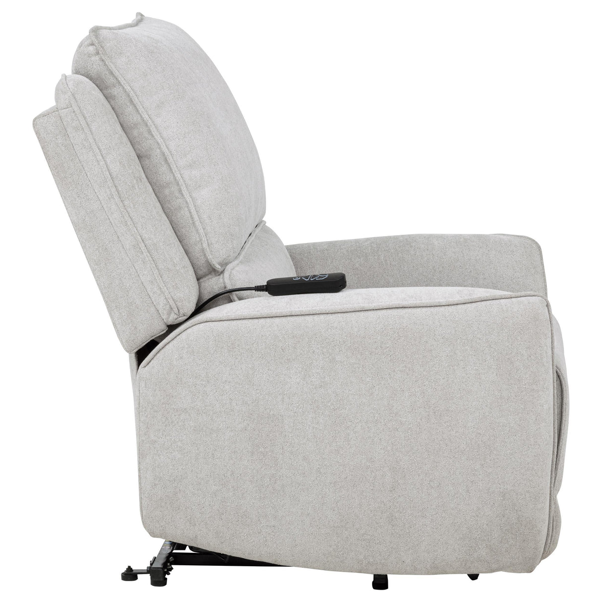 Sylmar Gray Chenille Upholstered Dual Power Lift Recliner from Coaster - Luna Furniture