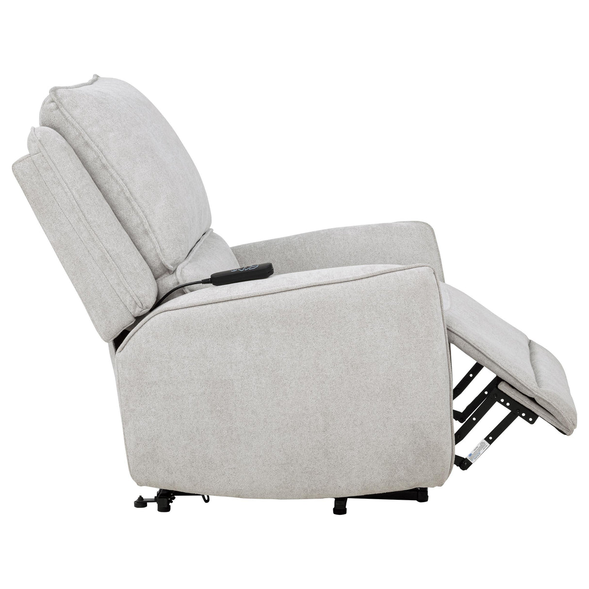 Sylmar Gray Chenille Upholstered Dual Power Lift Recliner from Coaster - Luna Furniture
