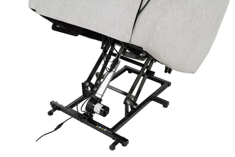 Sylmar Gray Chenille Upholstered Dual Power Lift Recliner from Coaster - Luna Furniture