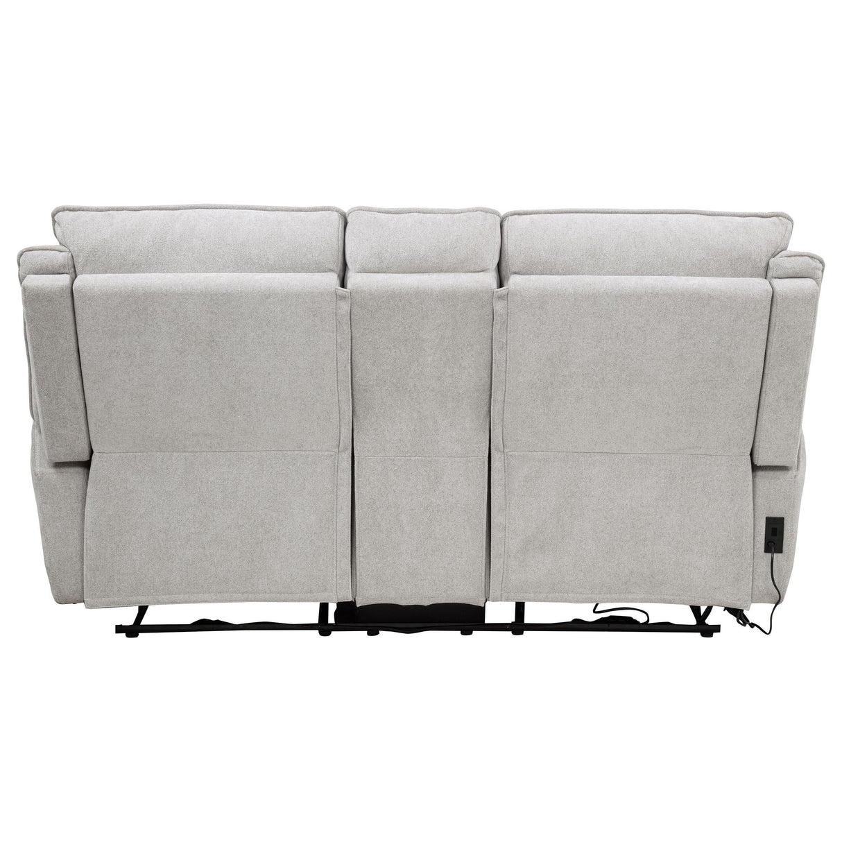 Sylmar Gray Chenille Upholstered Power Reclining Loveseat from Coaster - Luna Furniture