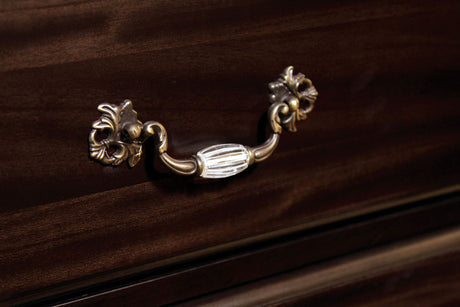 Syracuse Dark Walnut Chest from Furniture of America - Luna Furniture