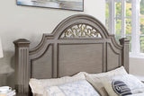 Syracuse Gray King Bed from Furniture of America - Luna Furniture