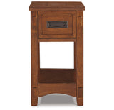 Breegin Brown Chairside End Table from Ashley - Luna Furniture