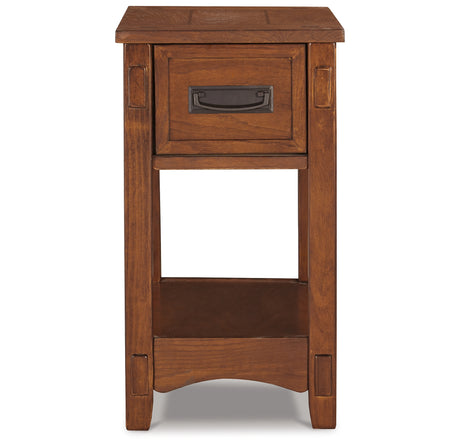 Breegin Brown Chairside End Table from Ashley - Luna Furniture
