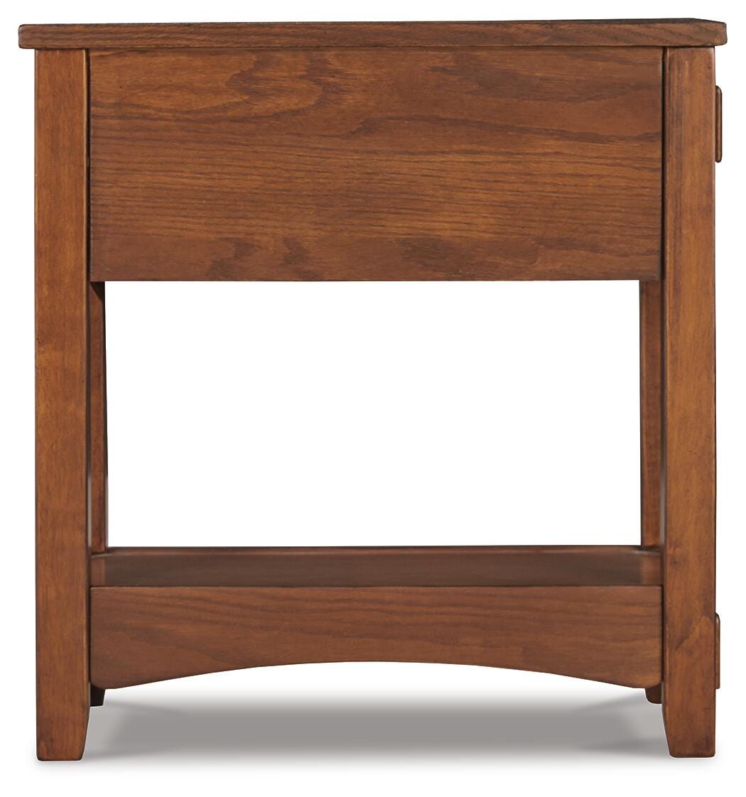Breegin Brown Chairside End Table from Ashley - Luna Furniture