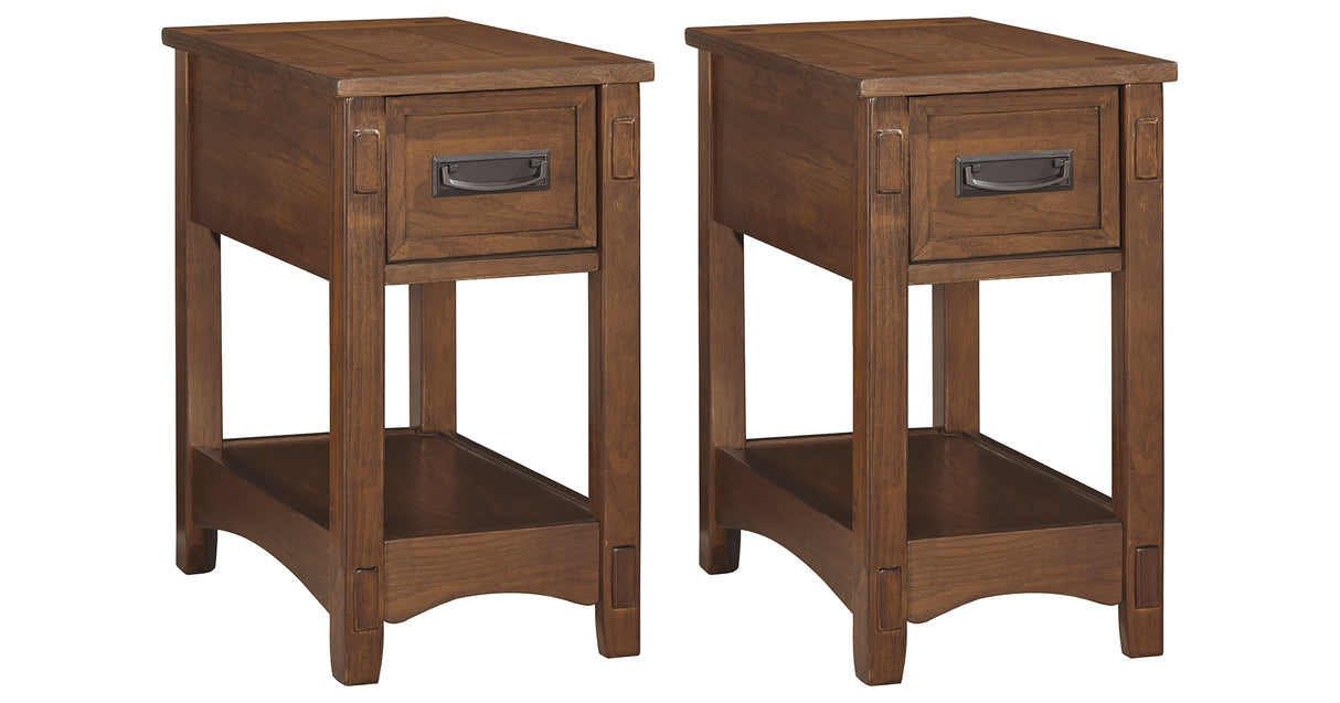 Breegin 2 End Tables in Brown from Ashley - Luna Furniture