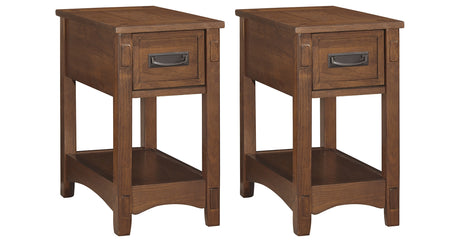 Breegin 2 End Tables in Brown from Ashley - Luna Furniture