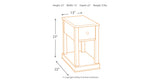 Breegin Brown Chairside End Table from Ashley - Luna Furniture