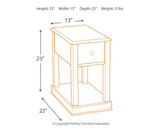 Breegin Brown Chairside End Table from Ashley - Luna Furniture