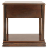 Breegin Brown Chairside End Table from Ashley - Luna Furniture