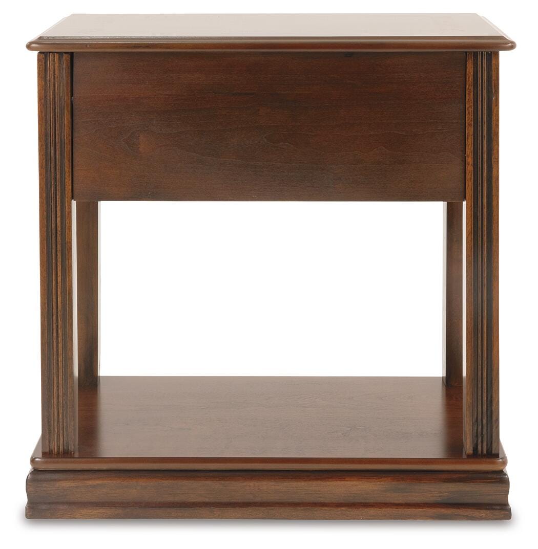 Breegin Brown Chairside End Table from Ashley - Luna Furniture