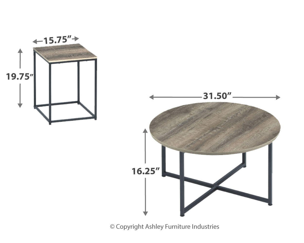 Wadeworth Two-tone Table from Ashley Furniture - Luna Furniture