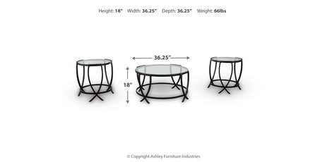Tarrin Black Table from Ashley Furniture - Luna Furniture