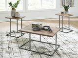 Albreane Grayish Brown/Black Table (Set of 3) from Ashley - Luna Furniture