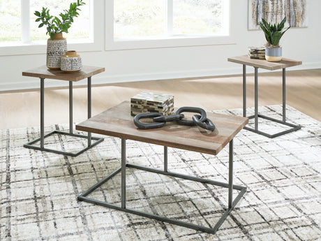 Albreane Grayish Brown/Black Table (Set of 3) from Ashley - Luna Furniture