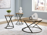 Cassbryn Brown/Black Table (Set of 3) from Ashley Furniture - Luna Furniture