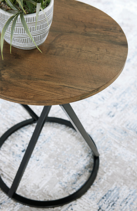 Cassbryn Brown/Black Table (Set of 3) from Ashley Furniture - Luna Furniture