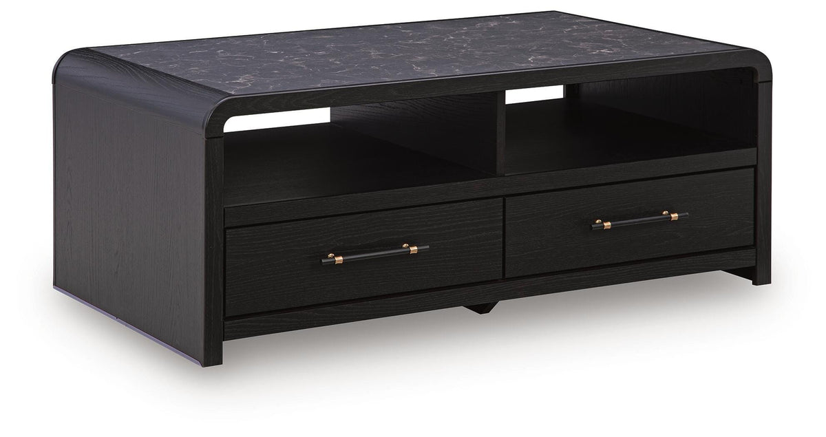 Clanden Black Coffee Table from Ashley - Luna Furniture