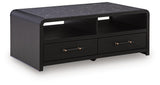 Clanden Black Coffee Table from Ashley - Luna Furniture