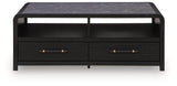 Clanden Black Coffee Table from Ashley - Luna Furniture