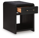 Clanden Black Rectangular End Table from Ashley - Luna Furniture