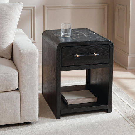 Clanden Black Rectangular End Table from Ashley - Luna Furniture