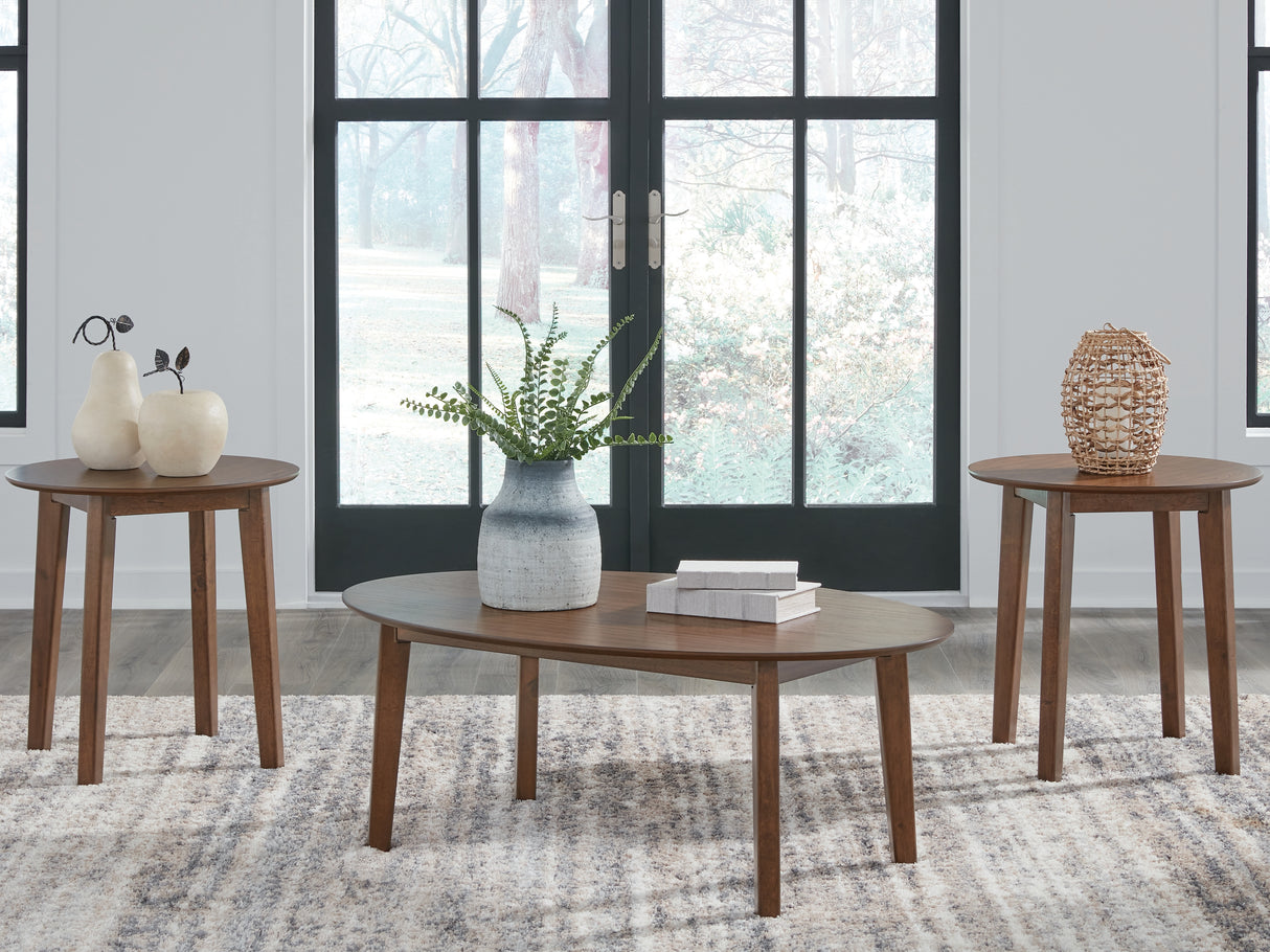 Gordonay Brown Table (Set of 3) from Ashley Furniture - Luna Furniture