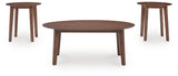 Gordonay Brown Table (Set of 3) from Ashley Furniture - Luna Furniture