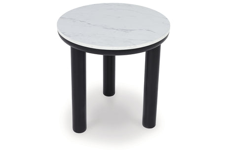 Xandrum Black/White Table from Ashley - Luna Furniture