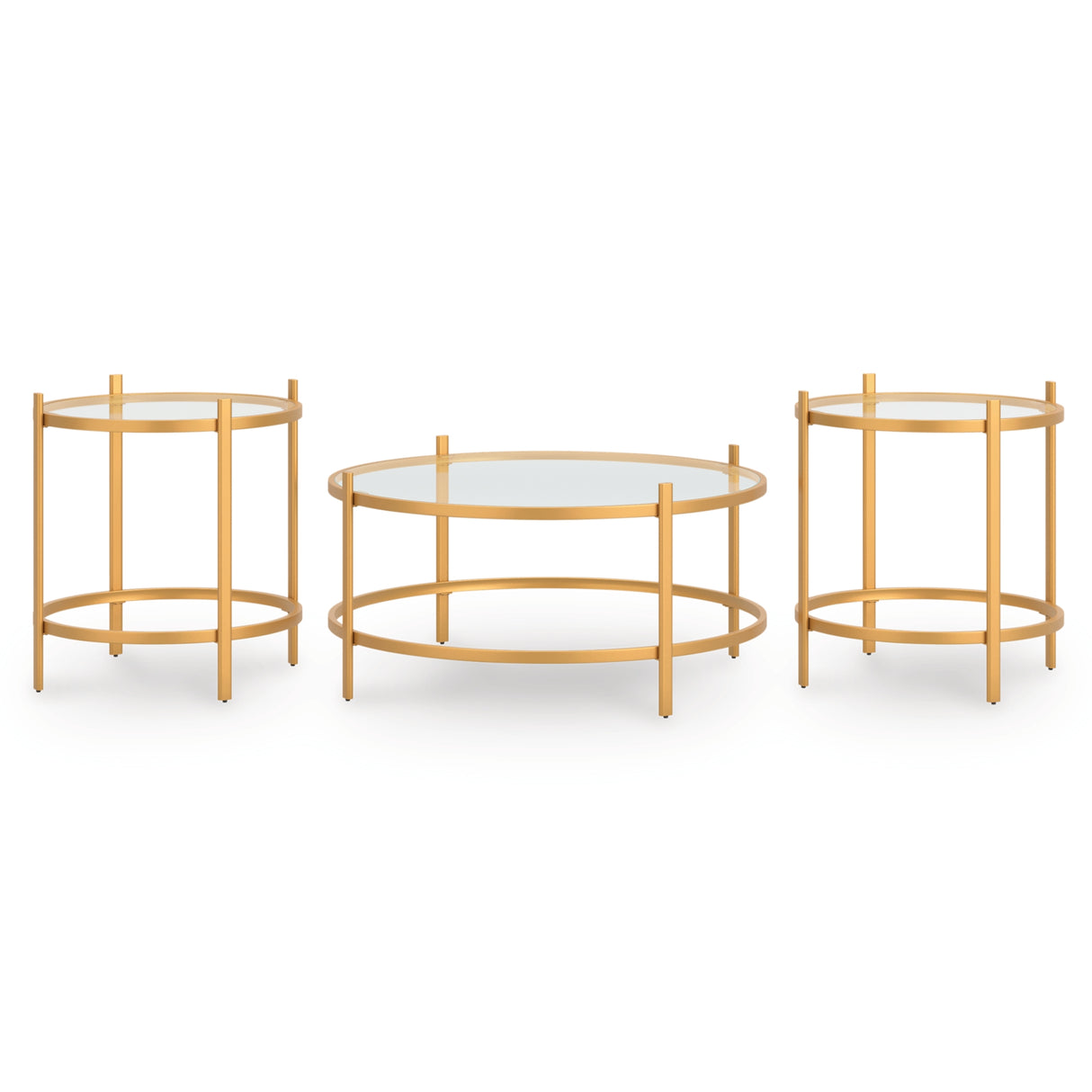 Pearlox Gold Table (Set of 3) from Ashley - Luna Furniture
