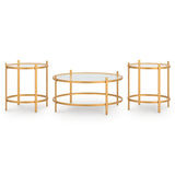 Pearlox Gold Table (Set of 3) from Ashley - Luna Furniture