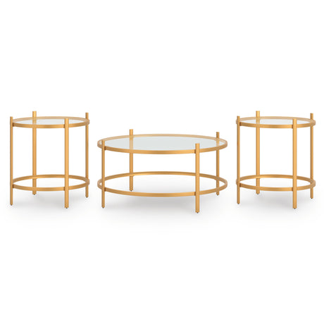 Pearlox Gold Table (Set of 3) from Ashley - Luna Furniture