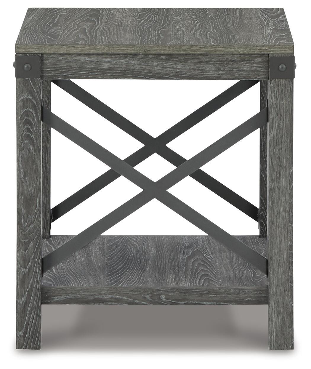 Freedan Grayish Brown End Table from Ashley Furniture - Luna Furniture