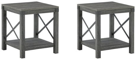 Freedan 2 End Tables in Grayish Brown from Ashley Furniture - Luna Furniture