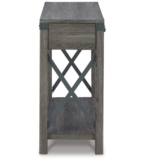 Freedan Grayish Brown Sofa/Console Table from Ashley - Luna Furniture