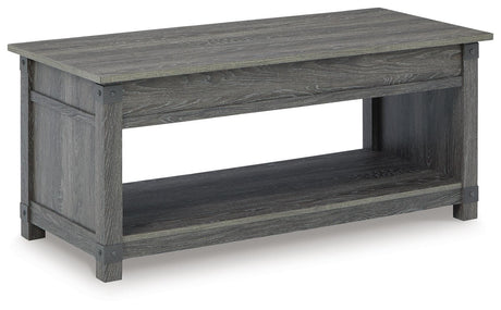 Freedan Grayish Brown Lift-Top Coffee Table from Ashley Furniture - Luna Furniture