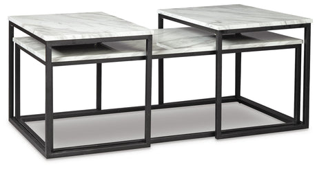 Donnesta Gray/Black Table from Ashley - Luna Furniture