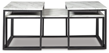 Donnesta Gray/Black Table from Ashley - Luna Furniture