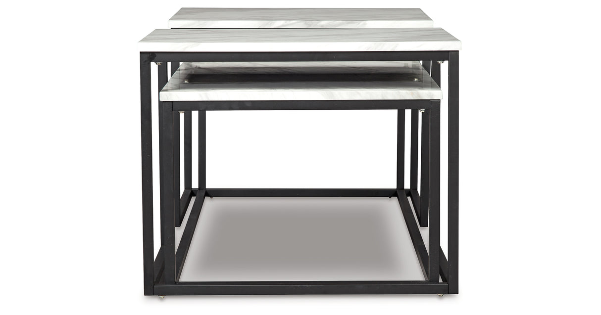 Donnesta Gray/Black Table from Ashley - Luna Furniture