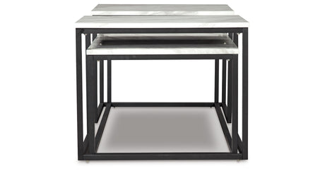 Donnesta Gray/Black Table from Ashley - Luna Furniture