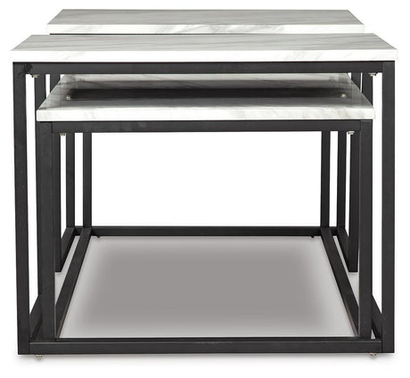 Donnesta Gray/Black Table from Ashley - Luna Furniture