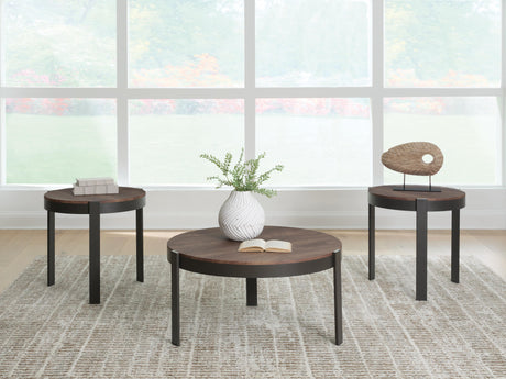 Horizon Hills Brown/Black Table, Set of 3 from Ashley - Luna Furniture